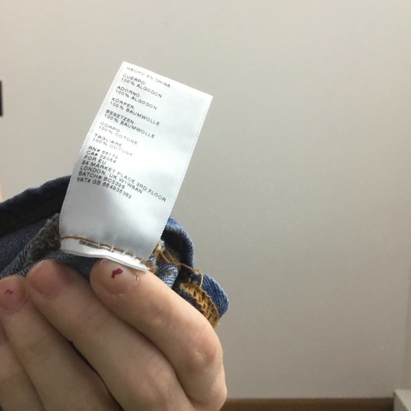 Maeve Denim Blue Lace Up Sleeve Shift Jean Dress - Picture 7 of 8